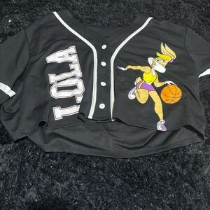 Warner Bros. Black and Purple Lola Bunny Kids Shirt